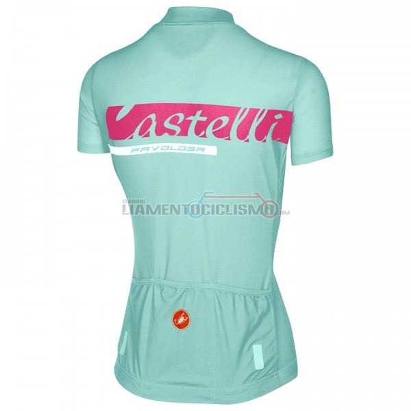 2017 Abbigliamento Ciclismo Donne Castelli Manica Corta Azzurro
