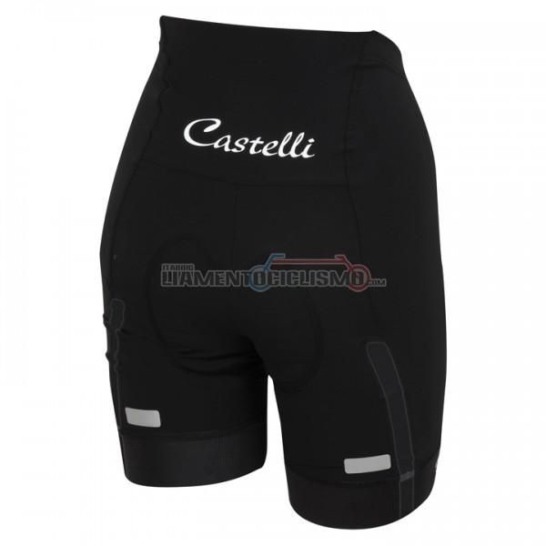 2017 Abbigliamento Ciclismo Donne Castelli Manica Corta Nero