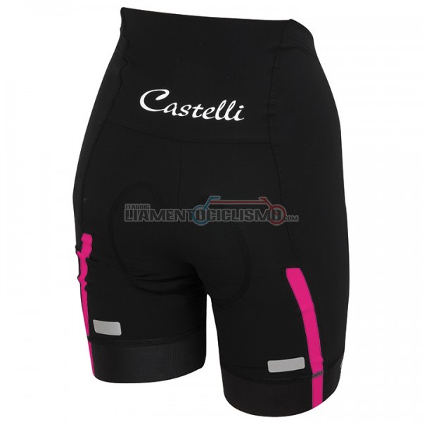 2017 Abbigliamento Ciclismo Donne Castelli Manica Corta Rosa