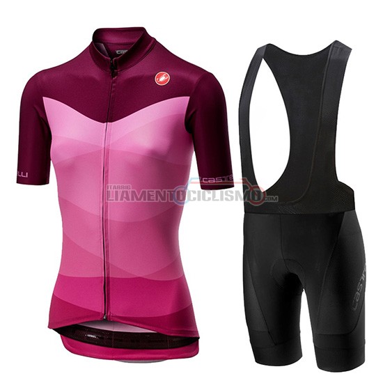 Abbigliamento Ciclismo Donne Castelli Tabula Manica Corta 2019 Rosa