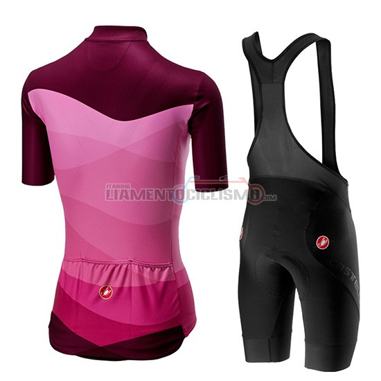 Abbigliamento Ciclismo Donne Castelli Tabula Manica Corta 2019 Rosa