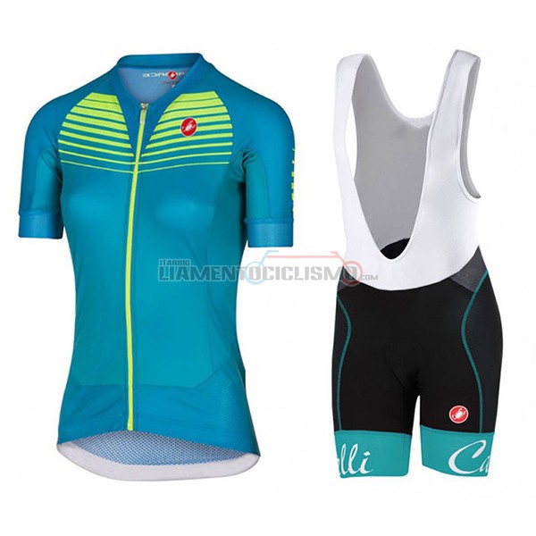 Donne Abbigliamento Ciclismo Castelli Aero Race 2017 verde