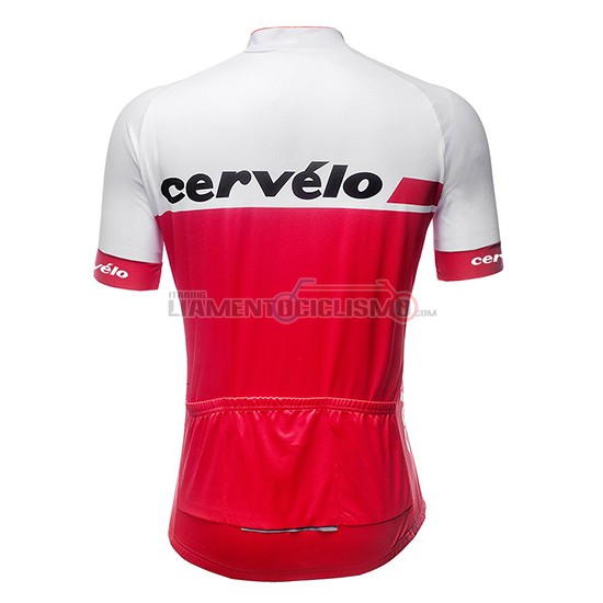 Abbigliamento Ciclismo Donne Cervelo Manica Corta 2019 Bianco Rosso