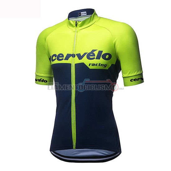 Abbigliamento Ciclismo Donne Cervelo Manica Corta 2019 Verde Nero