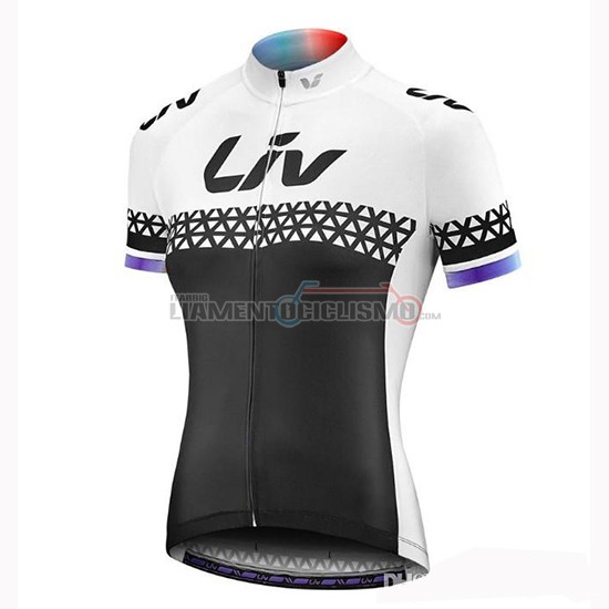 Abbigliamento Ciclismo Donne Liv Manica Corta 2019 Nero Bianco