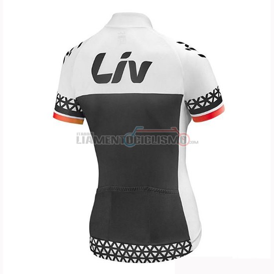 Abbigliamento Ciclismo Donne Liv Manica Corta 2019 Nero Bianco