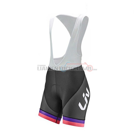 Abbigliamento Ciclismo Donne Liv Manica Corta 2019 Nero Fuxia