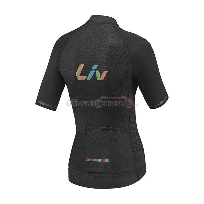 Abbigliamento Ciclismo Donne Liv Manica Corta 2021 Nero