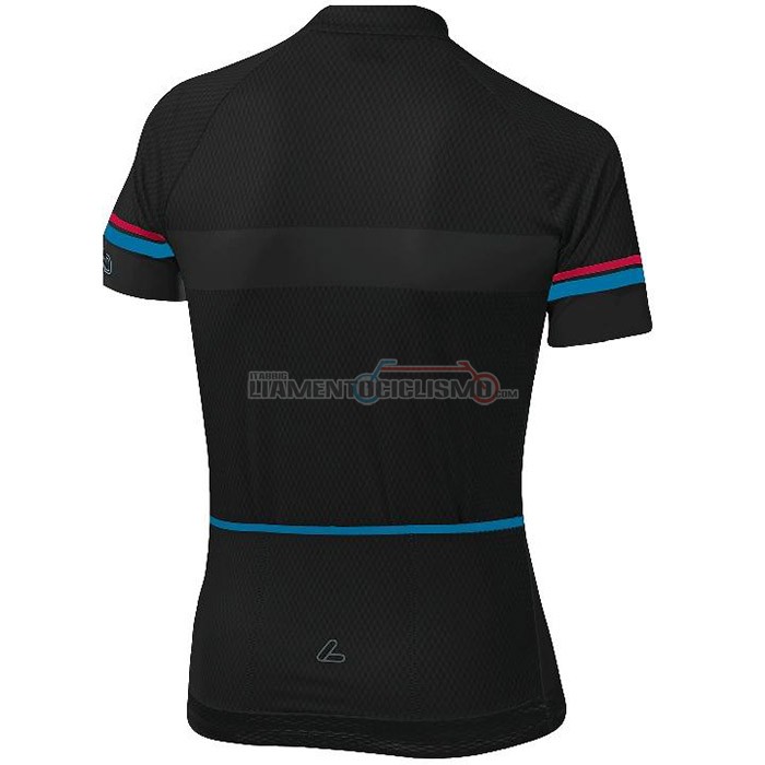 Abbigliamento Ciclismo Donne Loffler Manica Corta 2020 Rosa Blu Nero