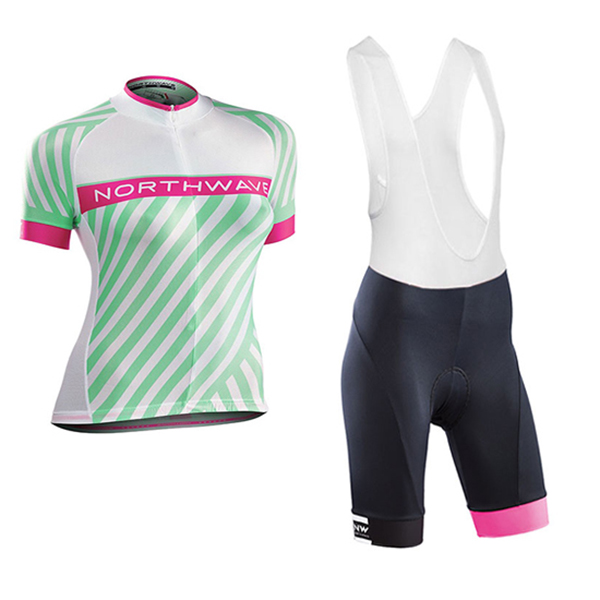 Abbigliamento Ciclismo Donne Northwave 2017 Verde e Rosa