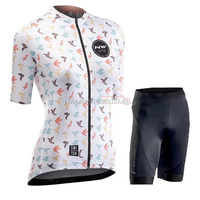 Abbigliamento Ciclismo Donne Northwave Manica Corta 2020 Bianco