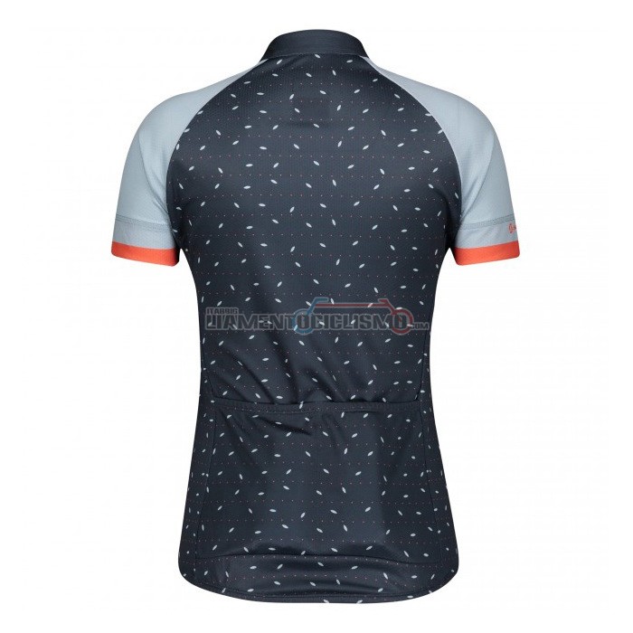 Abbigliamento Ciclismo Donne Scott Manica Corta 2021 Grigio Blu