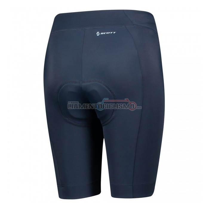 Abbigliamento Ciclismo Donne Scott Manica Corta 2021 Grigio Blu