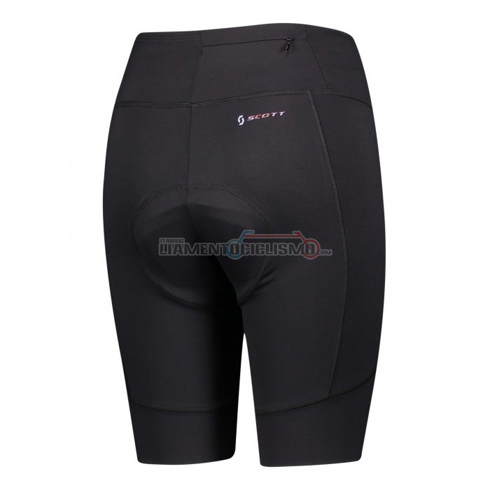 Abbigliamento Ciclismo Donne Scott Manica Corta 2021 Nero Rosa