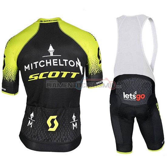 Abbigliamento Ciclismo Mitchelton Scott Manica Corta 2018 Nero