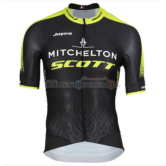 Abbigliamento Ciclismo Mitchelton Scott Manica Corta 2018 Nero