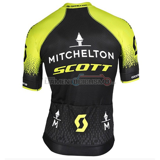 Abbigliamento Ciclismo Mitchelton Scott Manica Corta 2018 Nero