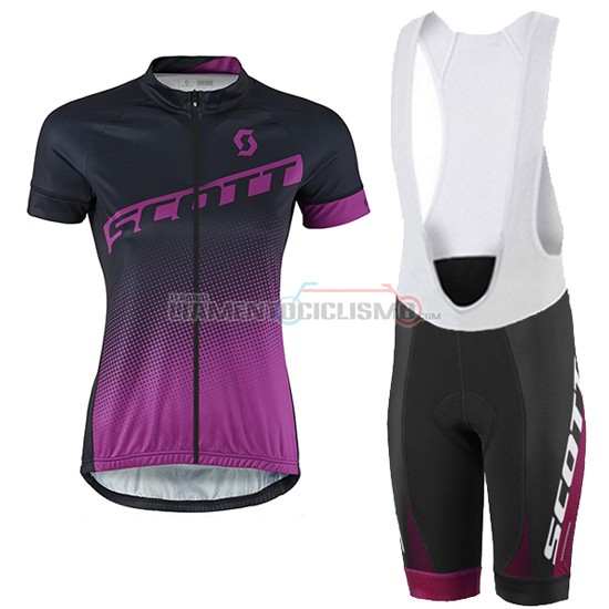 Donne Abbigliamento Ciclismo Scott 2016 nero e rosso