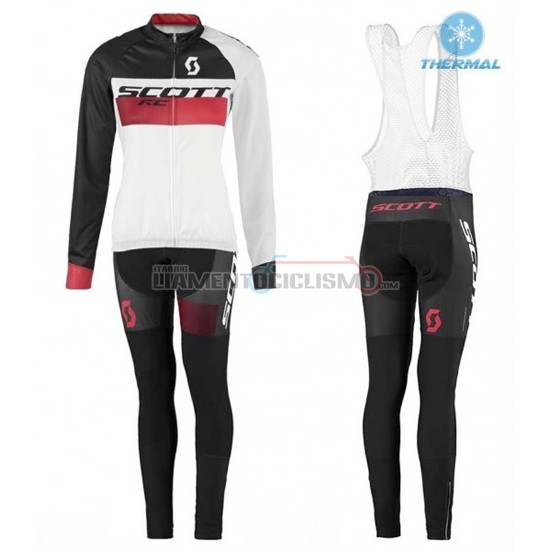 Donne Abbigliamento Ciclismo Scott ML 2016 bianco e nero