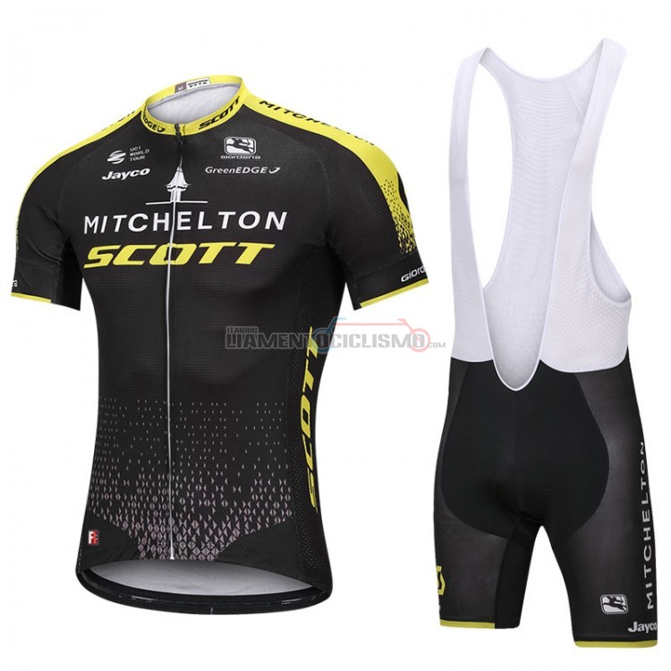 Abbigliamento Ciclismo Scott Manica Corta 2018 Nero