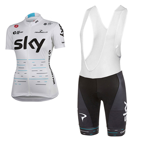 Abbigliamento Ciclismo Donne Sky 2017 Bianco