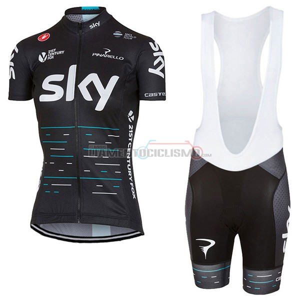 Donne Abbigliamento Ciclismo Sky 2017 nero