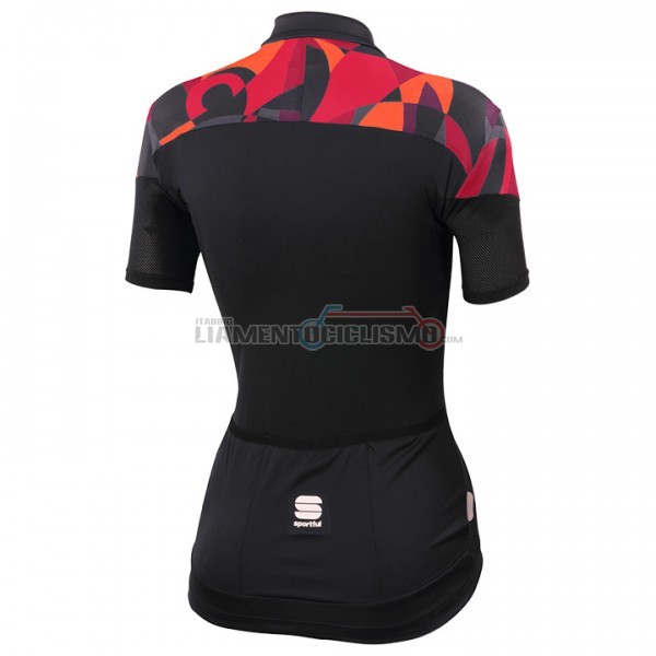 2017 Abbigliamento Ciclismo Sportful Primavera Manica Corta Nero e Rosso