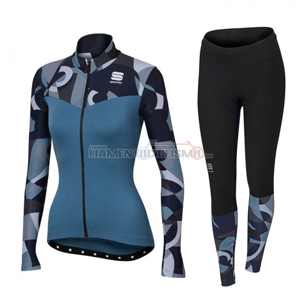 2017 Abbigliamento Ciclismo Sportful Primavera Manica Lunga Blu