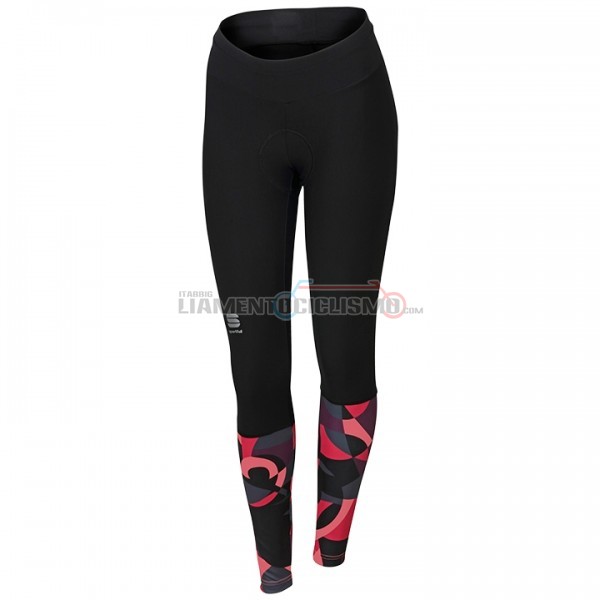 2017 Abbigliamento Ciclismo Sportful Primavera Manica Lunga Nero e Rosso