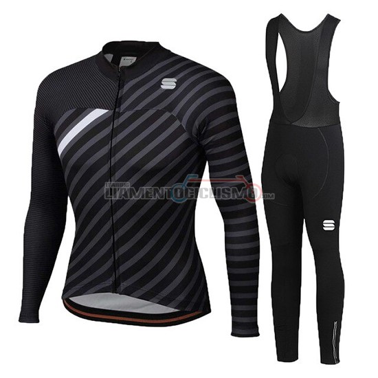 Abbigliamento Ciclismo Donne Sportful Manica Lunga 2020 Nero Bianco