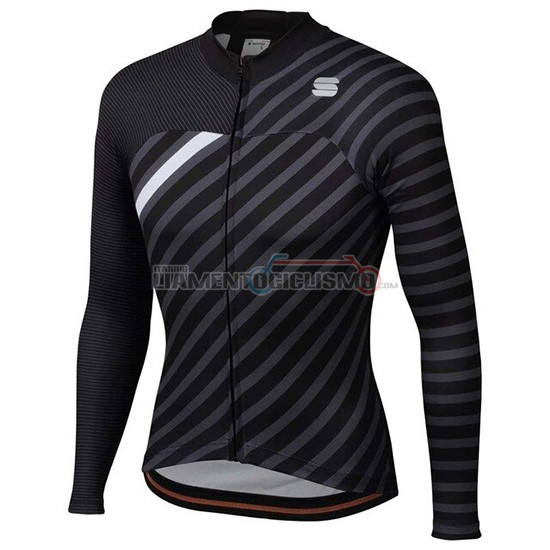 Abbigliamento Ciclismo Donne Sportful Manica Lunga 2020 Nero Bianco