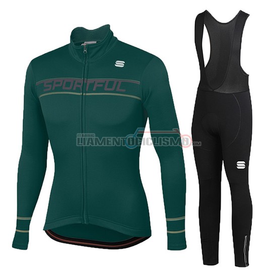 Abbigliamento Ciclismo Donne Sportful Manica Lunga 2020 Verde