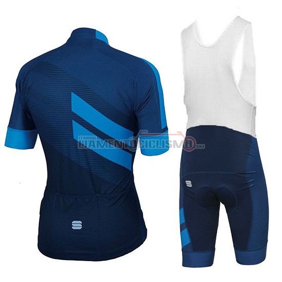 Abbigliamento Ciclismo Sportful Manica Corta 2018 Spento Blu