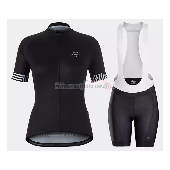 Abbigliamento Ciclismo Donne Trek Manica Corta 2021 Nero