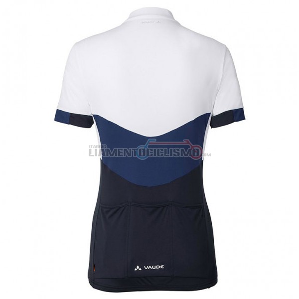 2017 Abbigliamento Ciclismo Donne Vaude Manica Corta Bianco e Nero