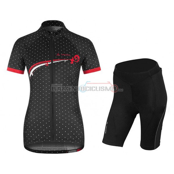 2017 Abbigliamento Ciclismo Donne Vaude Manica Corta Nero