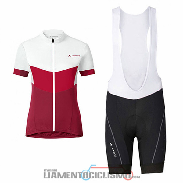 Abbigliamento Ciclismo Donne Vaude 2017 Bianco e Rosso