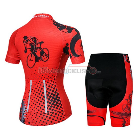Abbigliamento Ciclismo Donne Weimostar Manica Corta 2019 Rosso