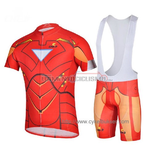 Abbigliamento Ciclismo Ironmanl 2014 arancione e rosso