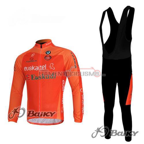 Abbigliamento Ciclismo Euskaltel Euskadi ML 2011 arancione