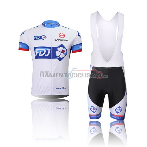 Abbigliamento Ciclismo Fdj 2011 bianco e blu