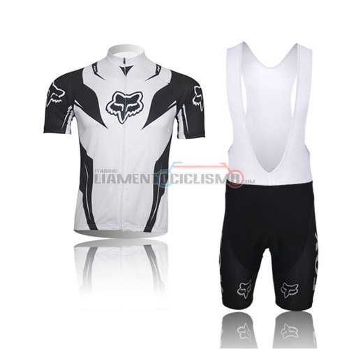 Abbigliamento Ciclismo Fox 2013 bianco e nero