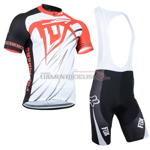 Abbigliamento Ciclismo Fox 2014 bianco e arancione