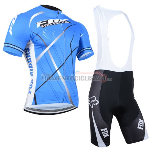 Abbigliamento Ciclismo Fox 2014 bianco e blu
