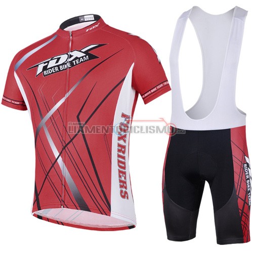 Abbigliamento Ciclismo Fox 2014 nero e rosso