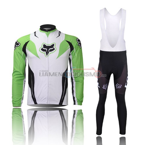 Abbigliamento Ciclismo Fox ML 2013 bianco e verde