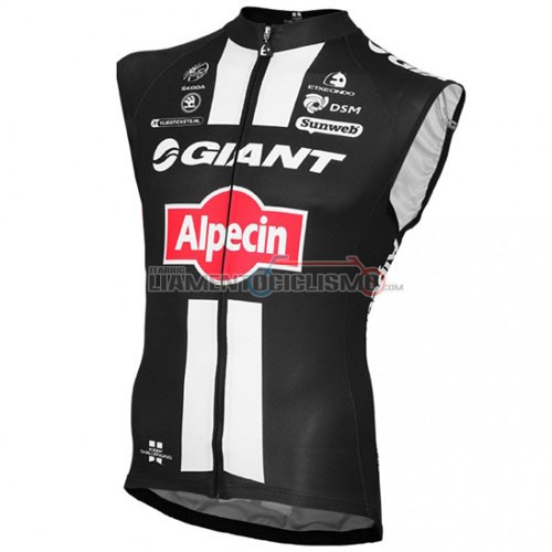 Gilet Antivento Giant 2016 nero e rosso