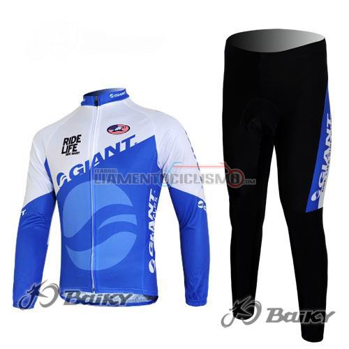 Abbigliamento Ciclismo Giant ML 2011 bianco e blu