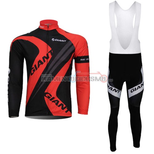 Abbigliamento Ciclismo Giant ML 2012 rosso e nero