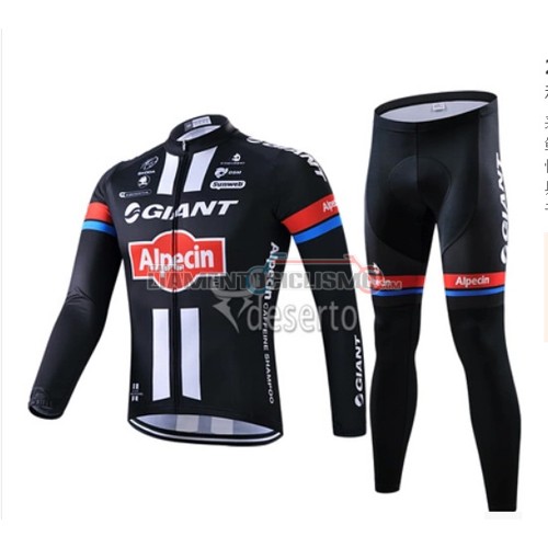 Abbigliamento Ciclismo Giant ML 2016 nero e rosso